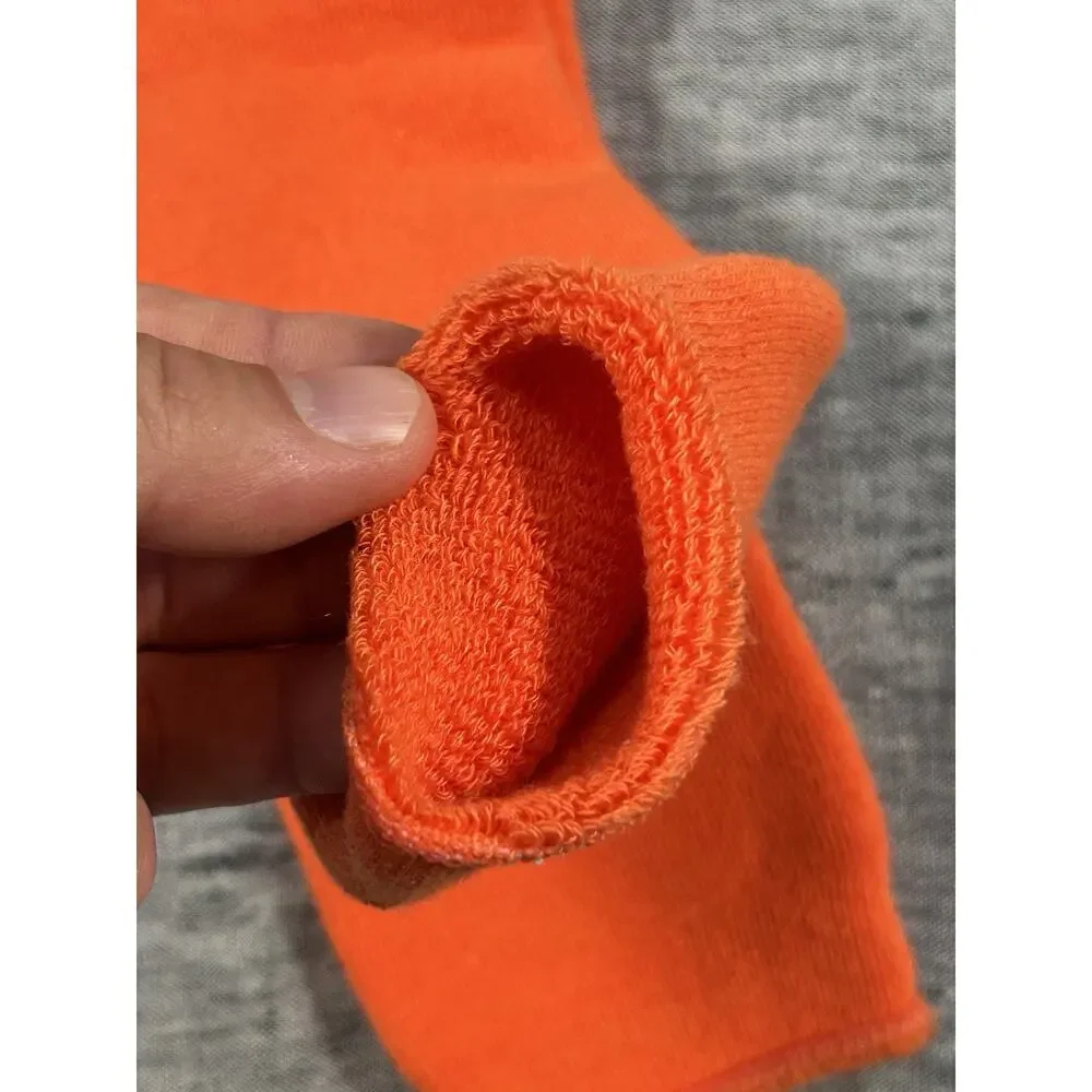 Outdoor Voices Crew Socks S/M Mens 6-8.5 Womens 7-9.5 Orange Made in USA